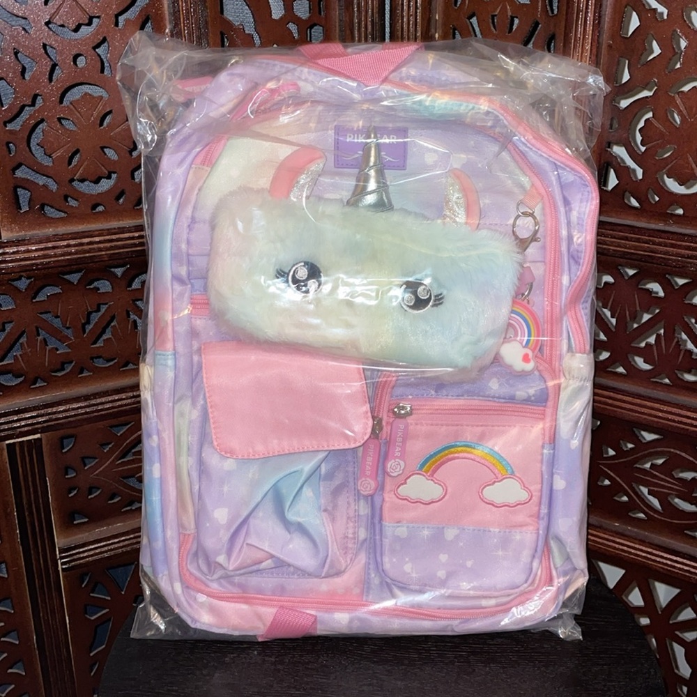 NWT PIKBEAR RAINBOW BACKPACK. - Picture 7 of 7